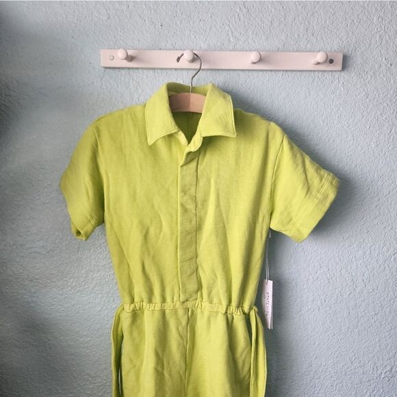 STATESIDE French Terry Loop slub short cover up beach Romper - Picture 2 of 13